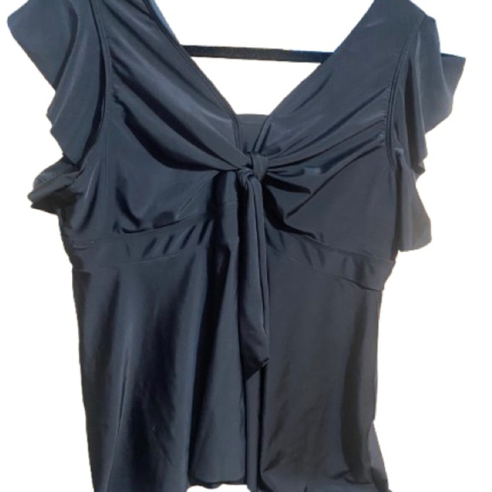 Elegant Black Women's Swim Blouse